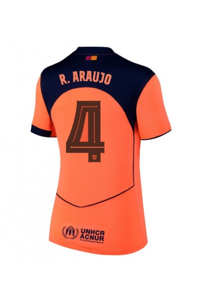 Barcelona Ronald Araujo #4 Jalkapallovaatteet Naisten Kolmaspaita 2025-26 Lyhythihainen Barcelona Ronald Araujo #4 Jalkapallovaatteet Naisten Kolmaspaita 2025-26 Lyhythihainen